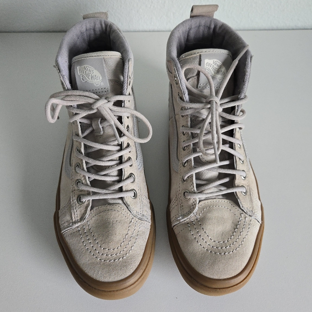 Vans High-Top Sneakers - Beige and Brown